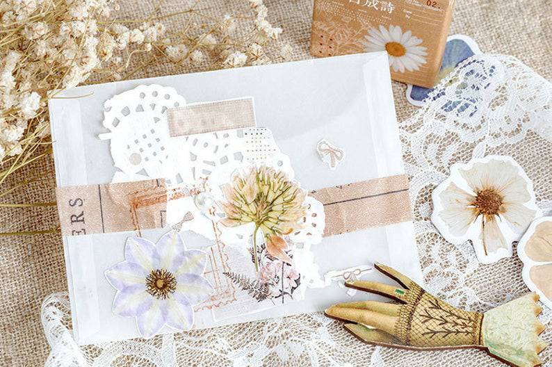 Pressed Flowers Box Stickers Set