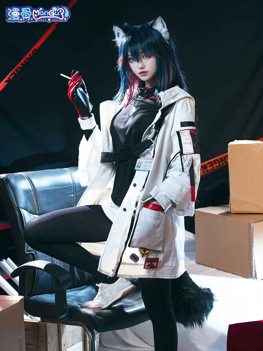 Manbone Tomorrow Ark Texas Cos Costume Winter Messenger Cosplay Anime Game Full Set C Suit Women