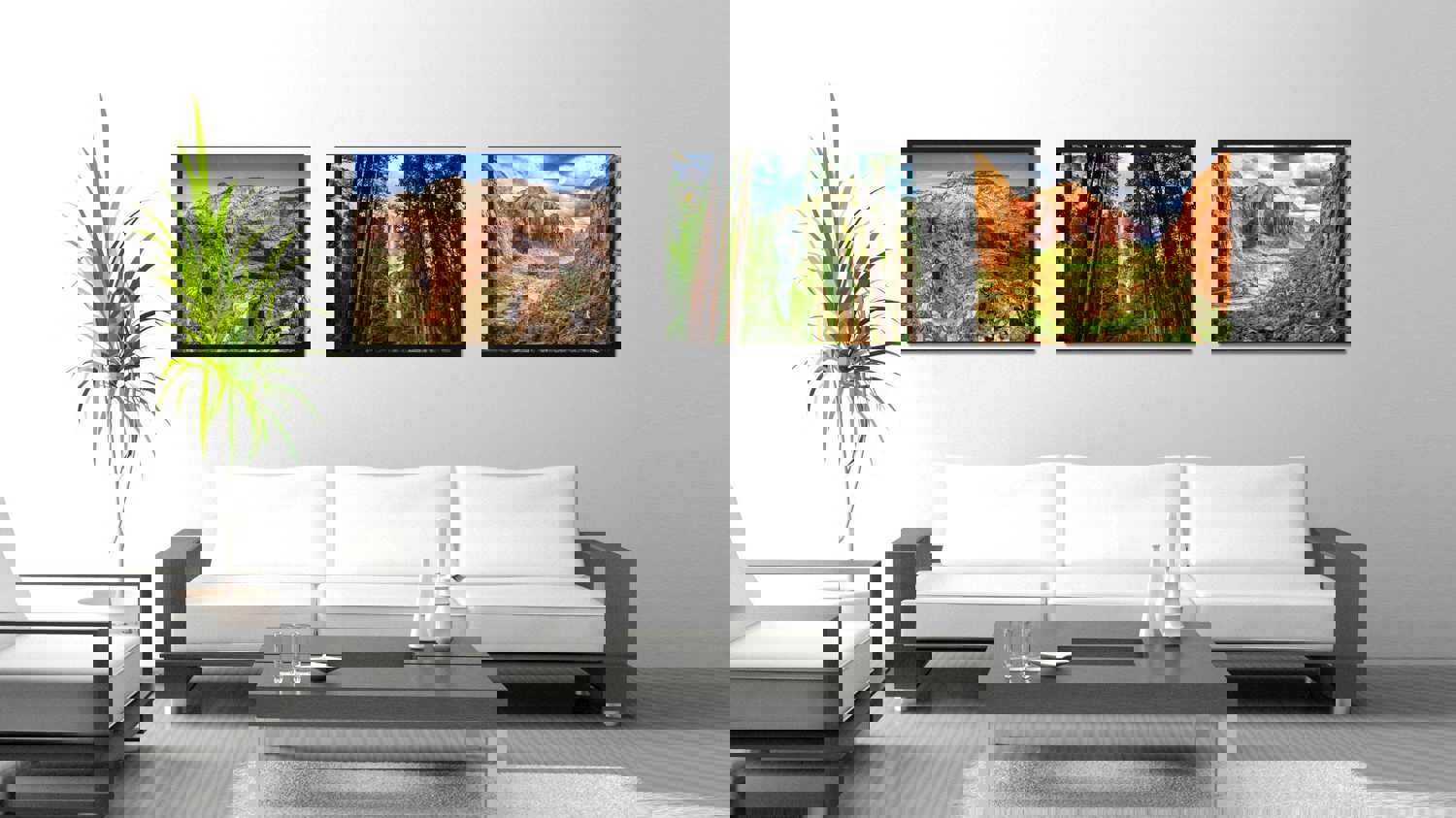 Yosemite Waterfalls Landscape Photo Canvas Print - Home Décor Wall Art Gift
