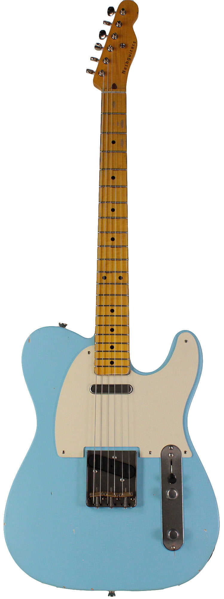 Nash T-57 Guitar - Vintage Styled Tele with Modern Features in Sonic Blue