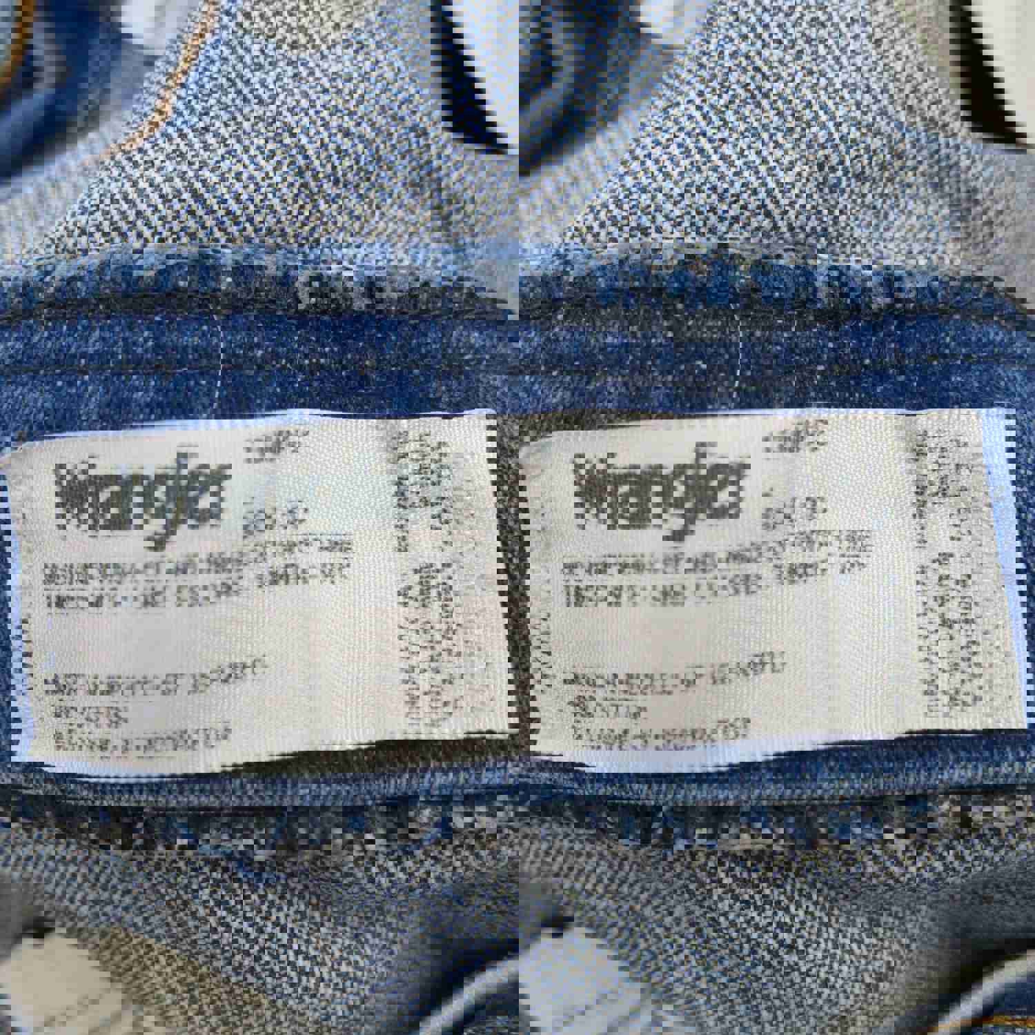 Wrangler Mens Blue Denim Straight Leg Jeans - W35XL30, 100% Cotton