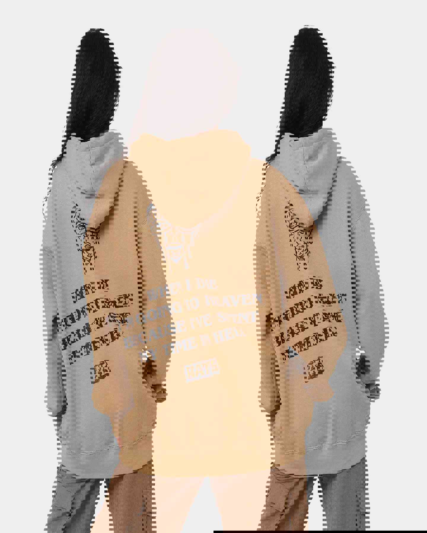 Rats Get Fat When I Die Hoodie Sand