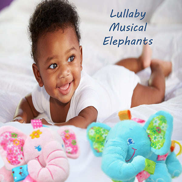 Cute Plush Lullaby Musical Elephant Toy for Baby