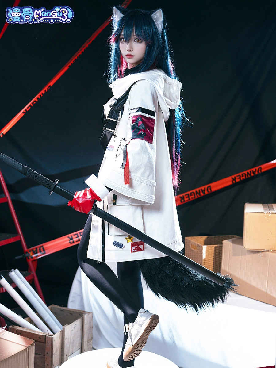 Manbone Tomorrow Ark Texas Cos Costume Winter Messenger Cosplay Anime Game Full Set C Suit Women