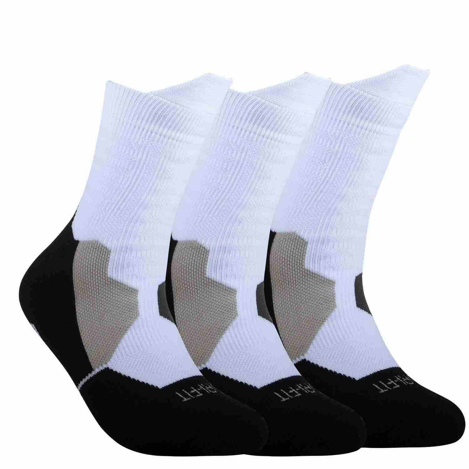 DISILE Elite Basketball Socks - Cushioned Dri-Fit Athletic Crew Socks for Men & Women