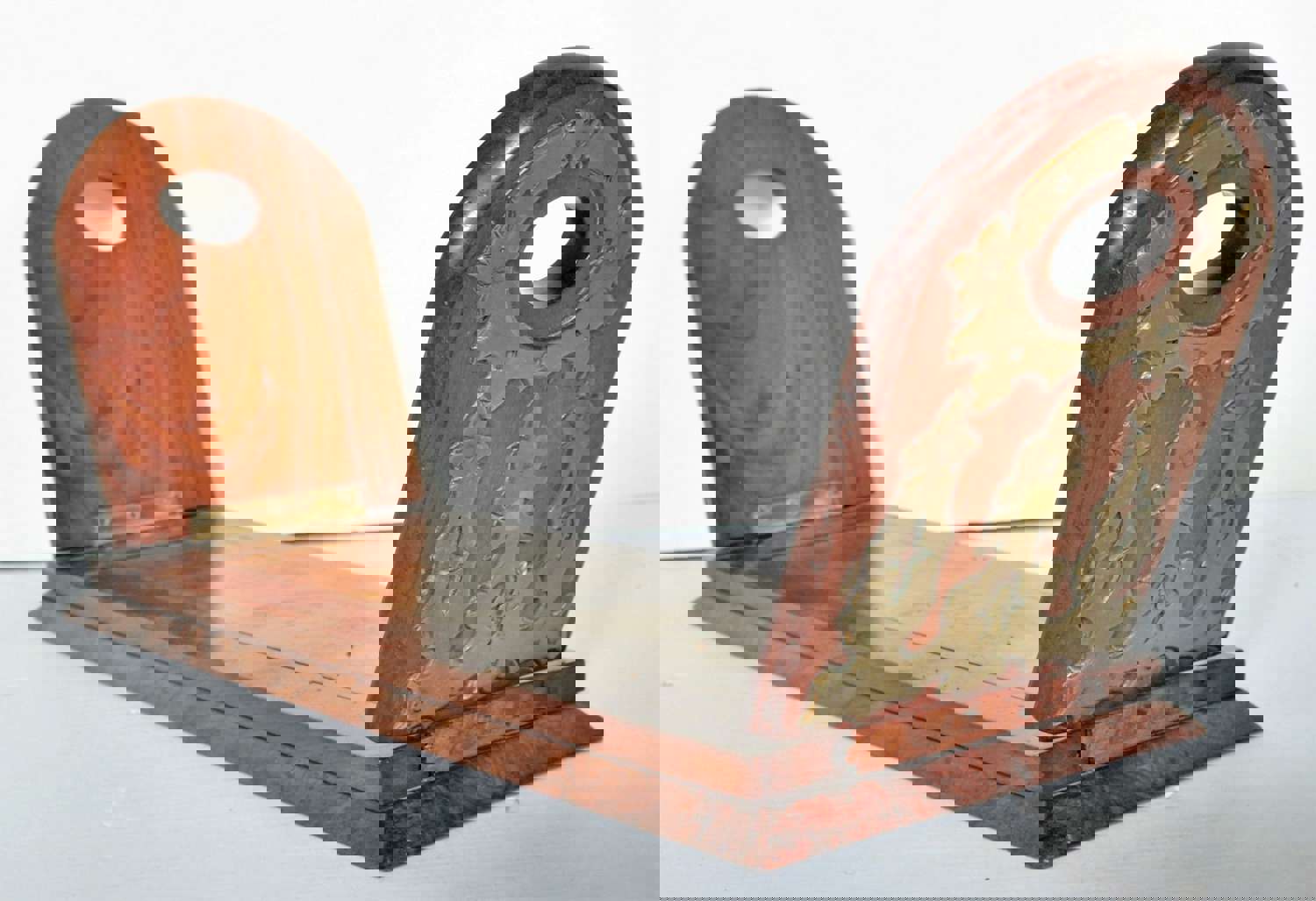 Antique Victorian Arts & Crafts Gothic Revival Adjustable Walnut Book Shelf, Circa 1870