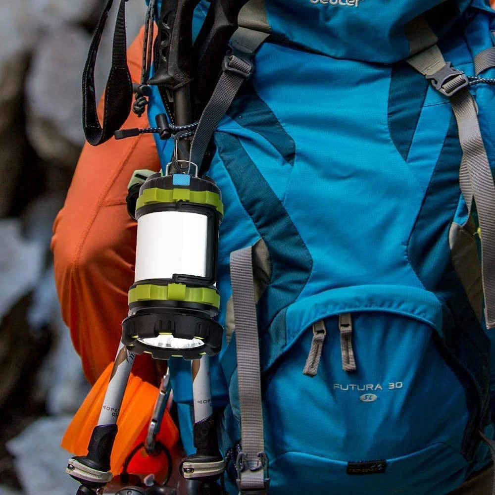 New LED Camping Lantern - Rechargeable, 3000mAh Power Bank, Waterproof Flashlight