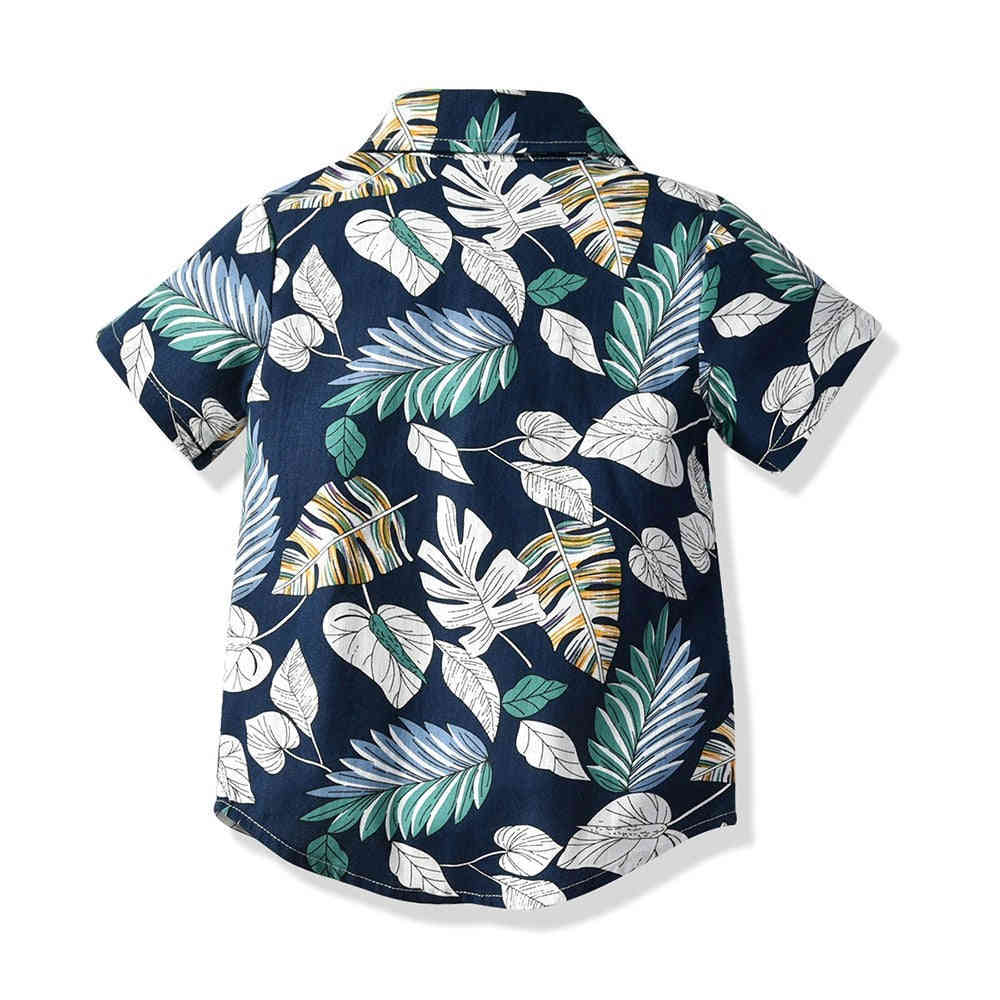 Toddler Boy Floral Bowtie Shirt and Shorts Gentleman Clothing Set
