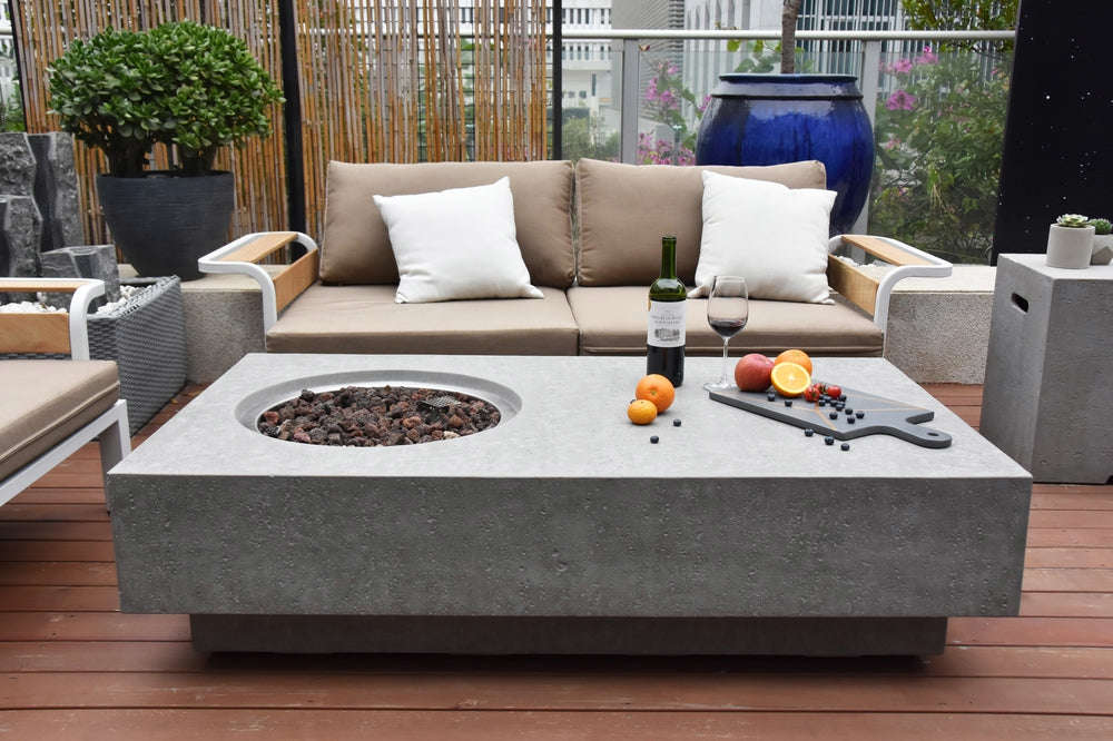 MetroPolis Outdoor Fire Pit Table - Select Fuel Type