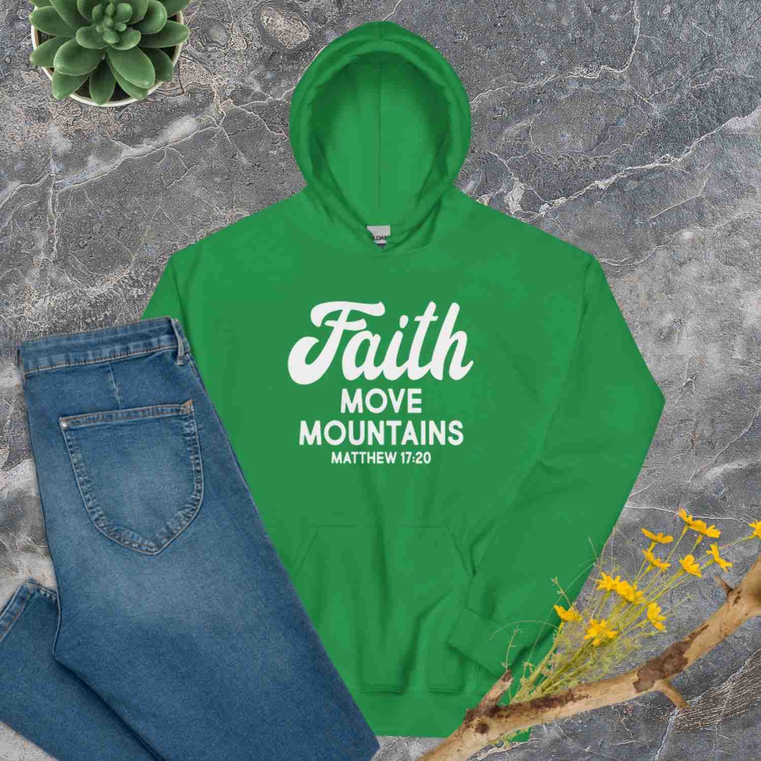 F&H Christian Faith Move Mountains Women's Hoodie
