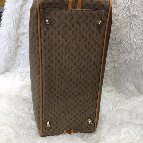 GUCCI DUFFLE TRAVEL BAG WEEKENDER VINTAGE SHERRY