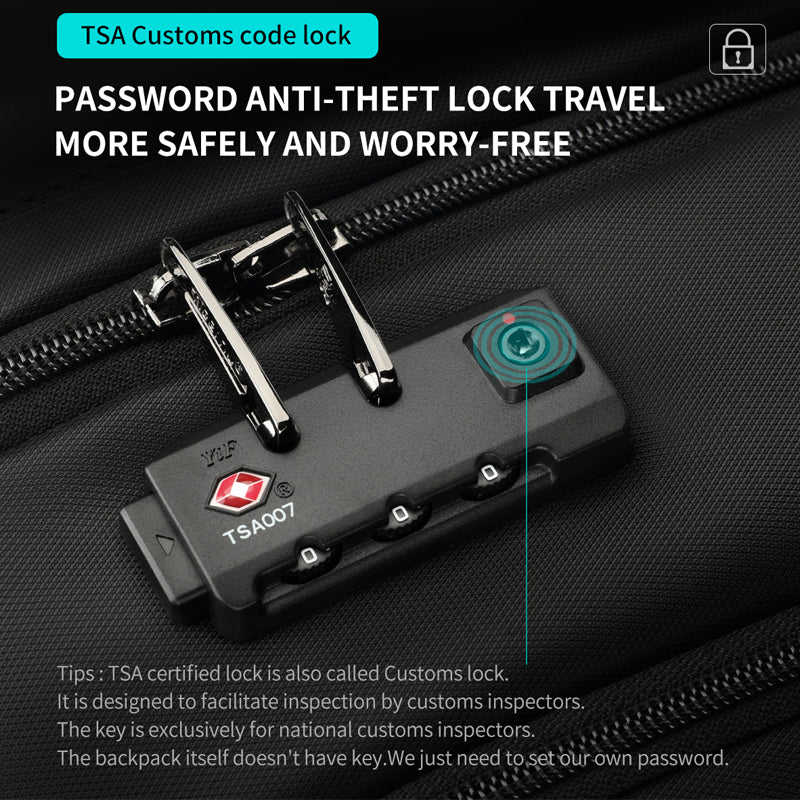 Business Travel Backpack - Waterproof Anti-theft Laptop Backpack with Large Capacity