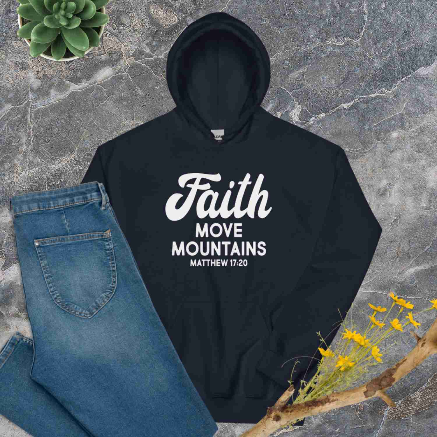 F&H Christian Faith Move Mountains Women's Hoodie