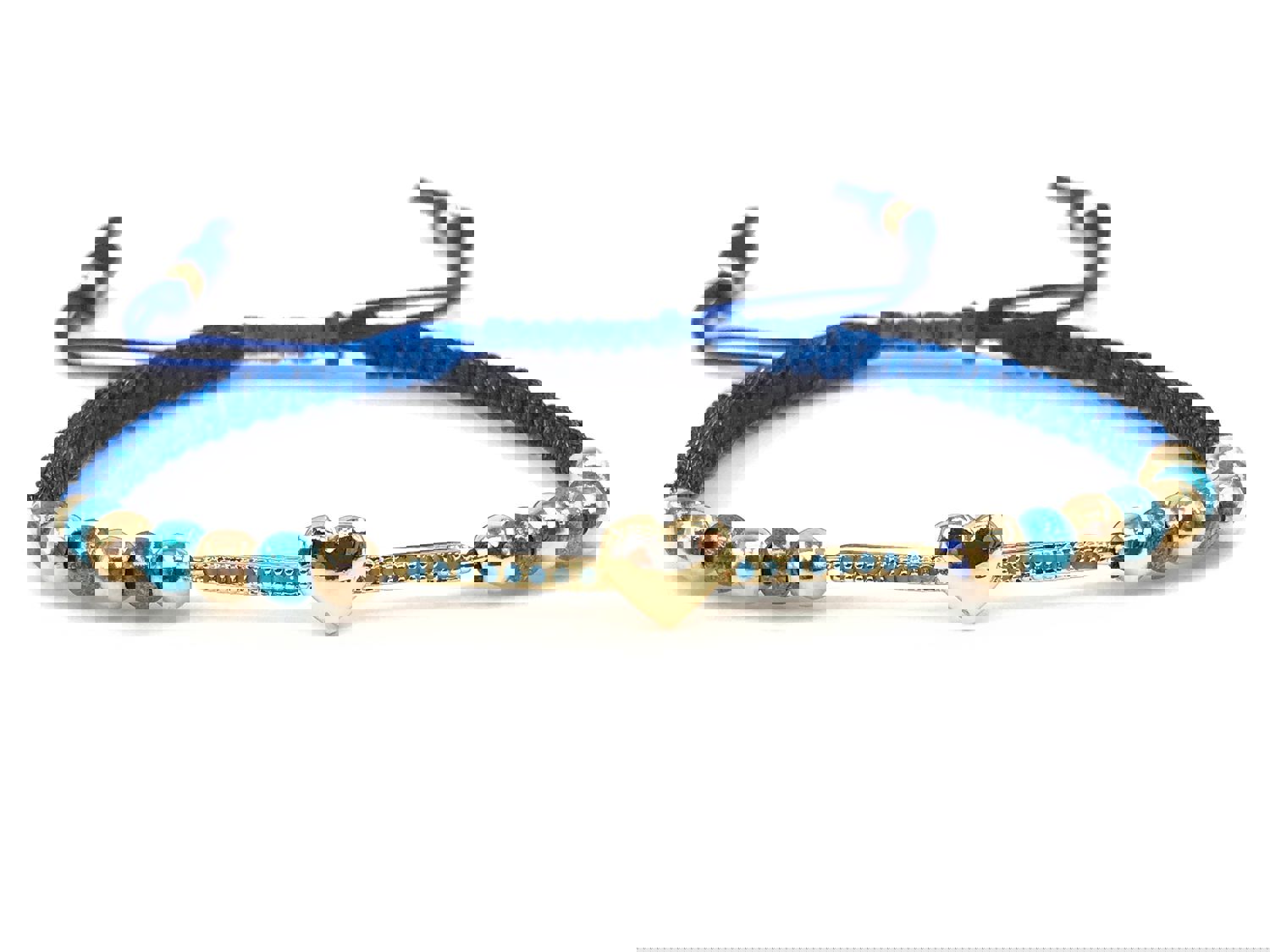 Cubic Zirconia Heart Bracelet - Adjustable Valentines Gift for Girlfriend