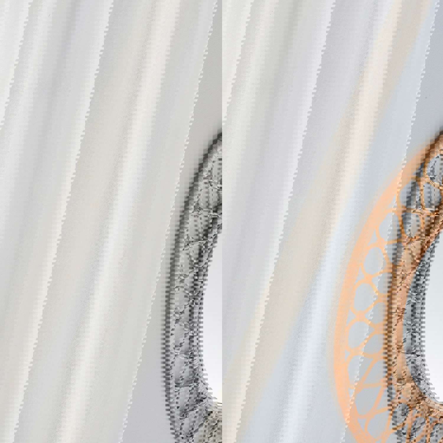 Tie Top Linen Sheer Curtain - 5 Color Options, Customizable Size