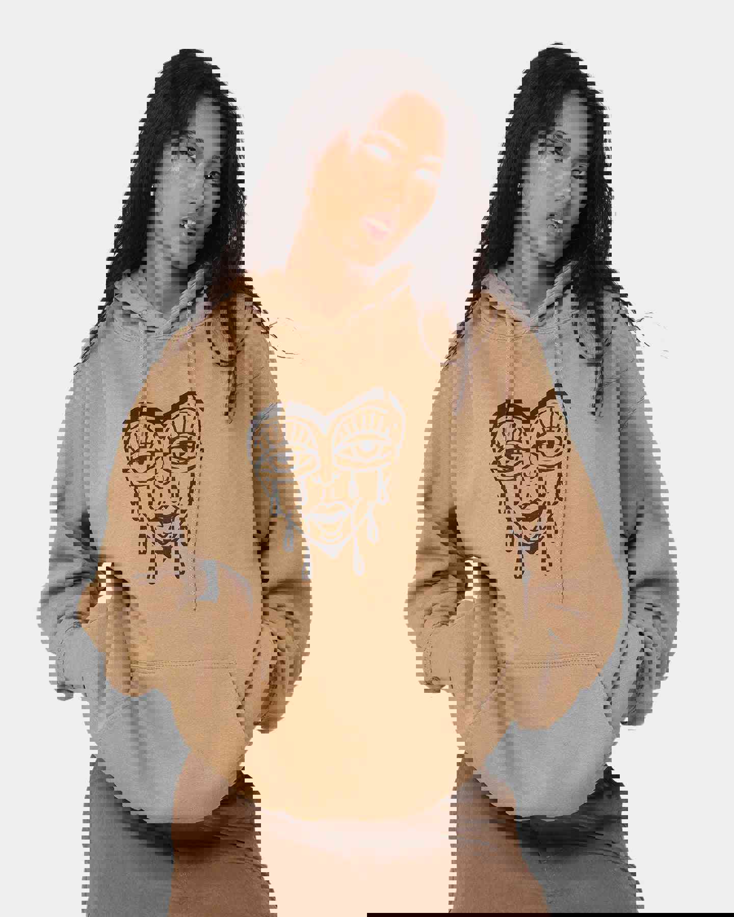 Rats Get Fat When I Die Hoodie Sand