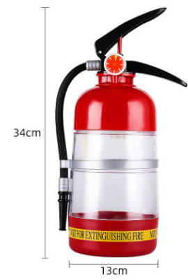 2L Creative Fire Extinguisher-Shaped Wine Dispenser for Parties and Bars