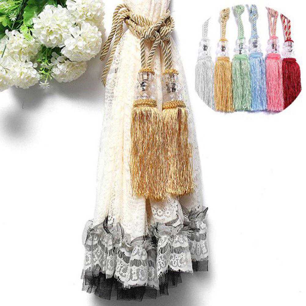 1 Pair WHP European Style Cotton Rope Window/Curtain Tieback