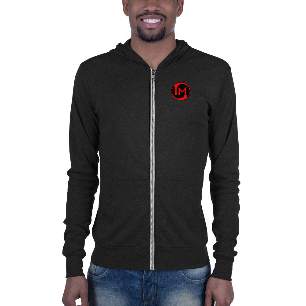 t-id ZIP UP HOODIE - Lightweight Unisex Hoodie with Kangaroo Pocket