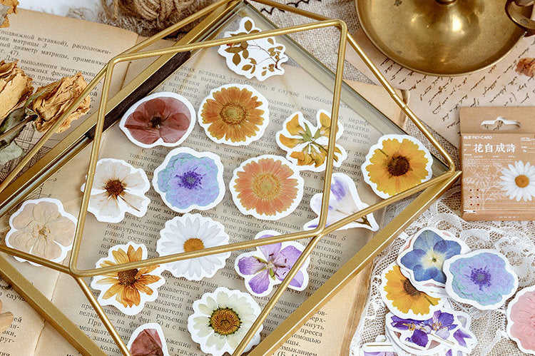 Pressed Flowers Box Stickers Set