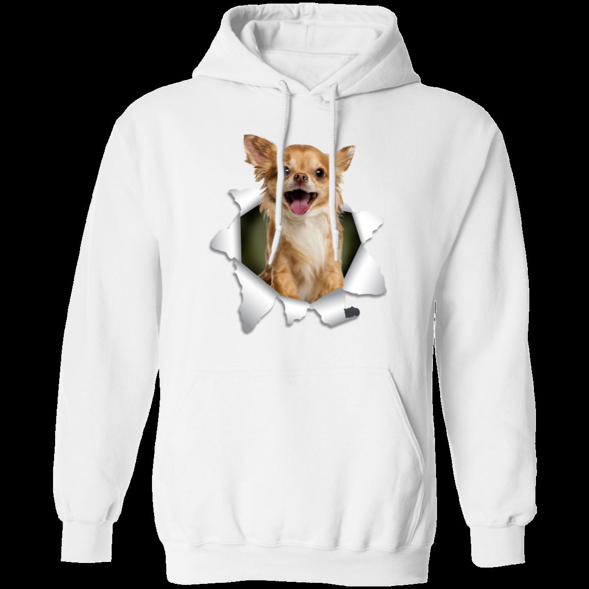 CHIHUAHUA 3D LADIES Pullover Hoodie - 8 oz Unisex Comfort Wear