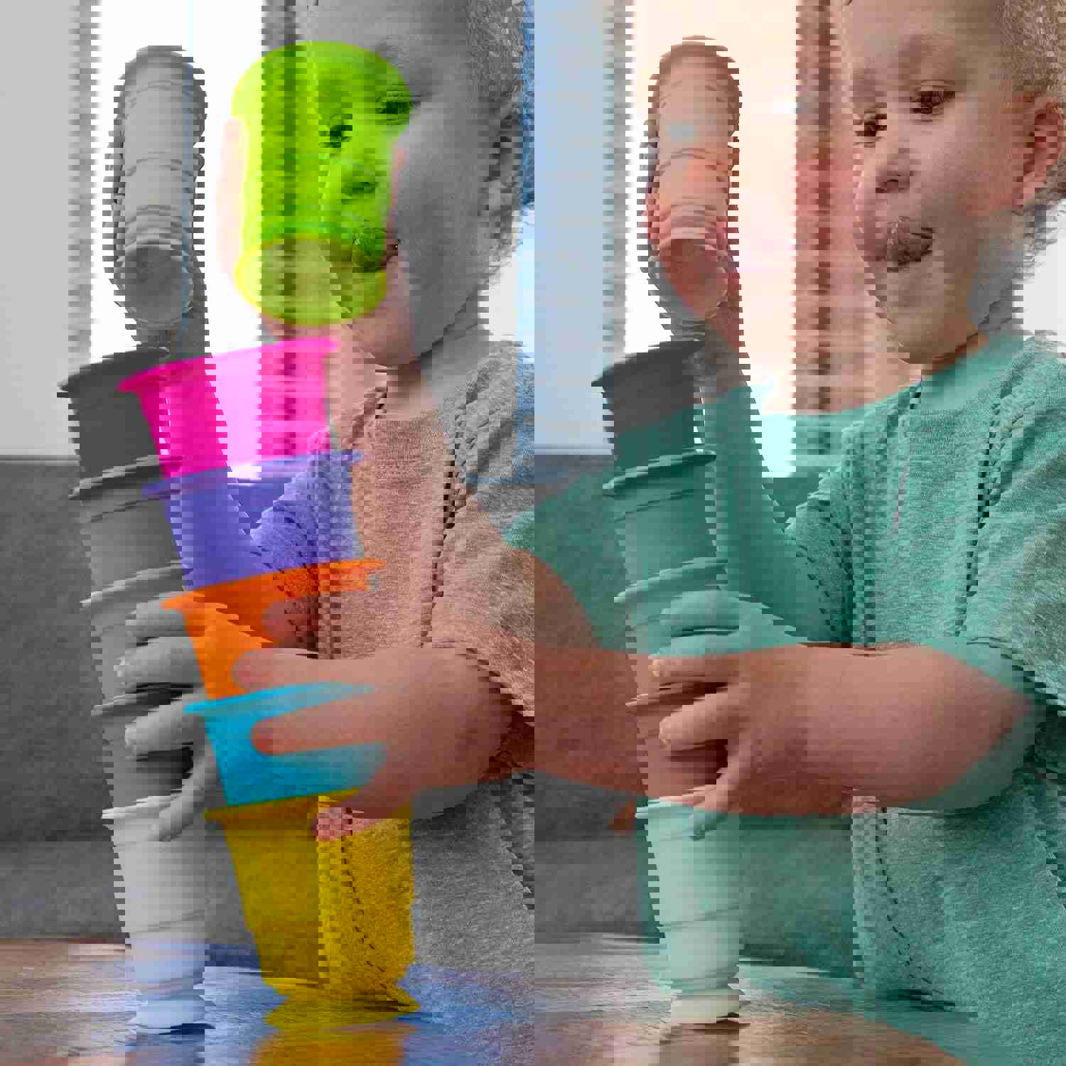 Fat Brain Toys Suction Kupz - Creative Tactile Learning Toy for Babies & Toddlers