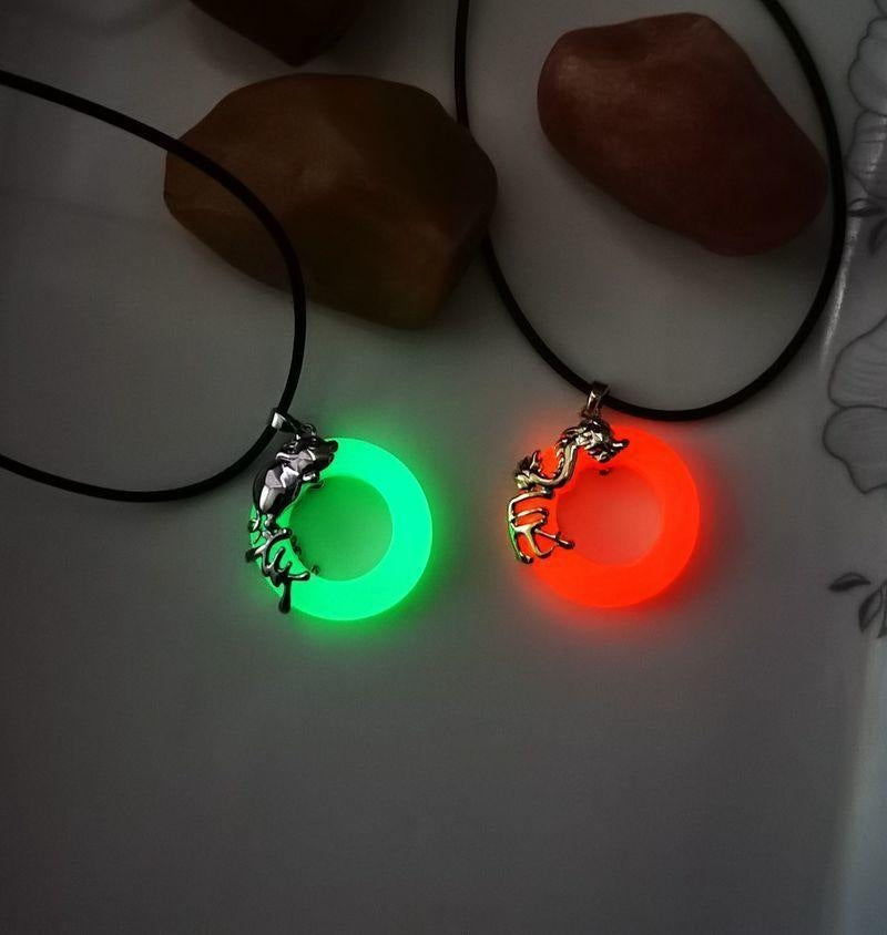 Zodiac Luminous Necklace - Ox Peace Buckle Pendant for Men and Women