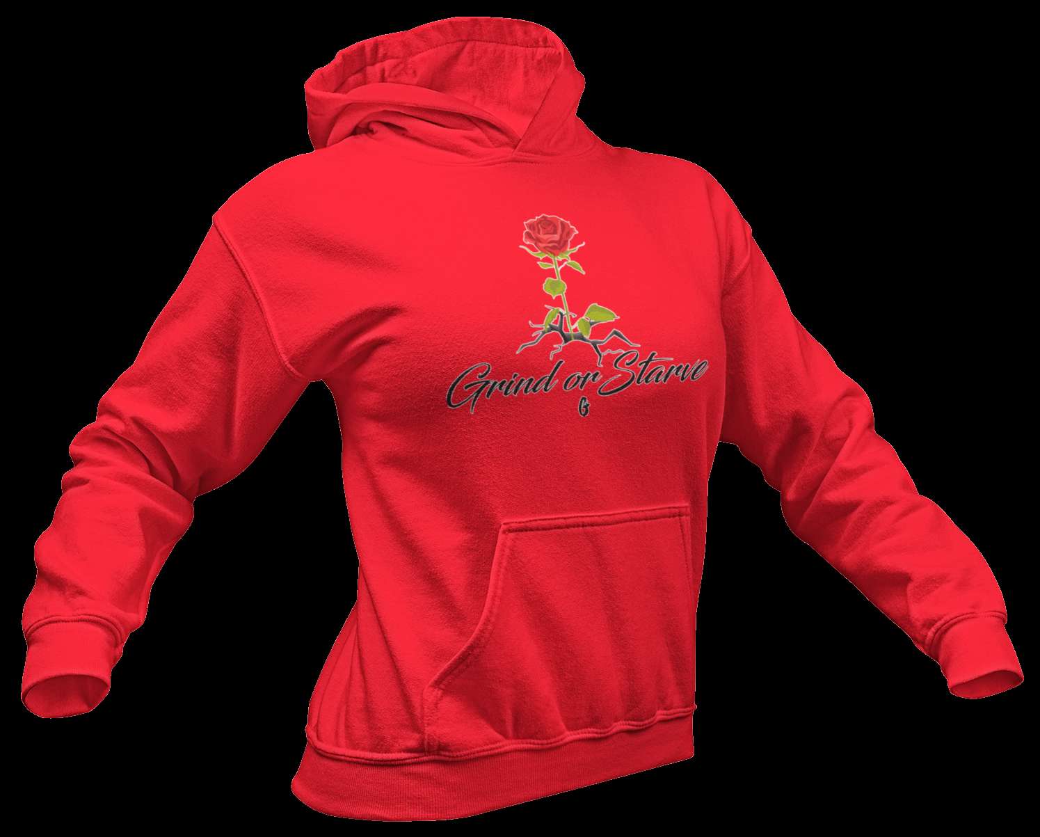 Rose in Concrete Hoodie - Comfortable and Stylish