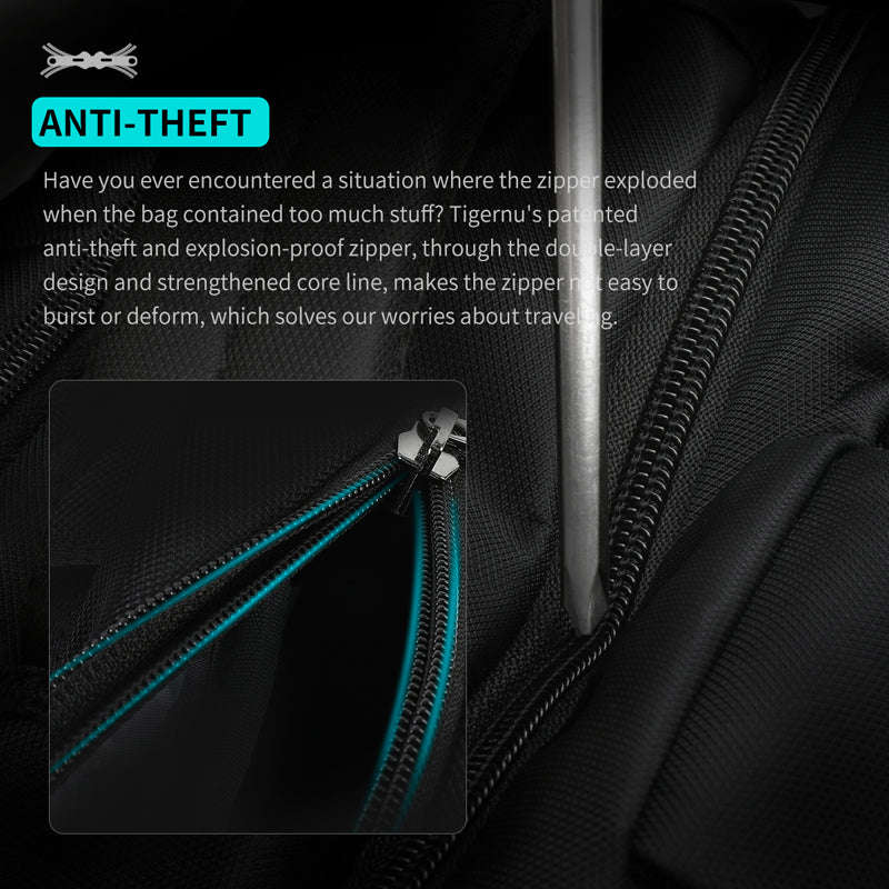 Business Travel Backpack - Waterproof Anti-theft Laptop Backpack with Large Capacity