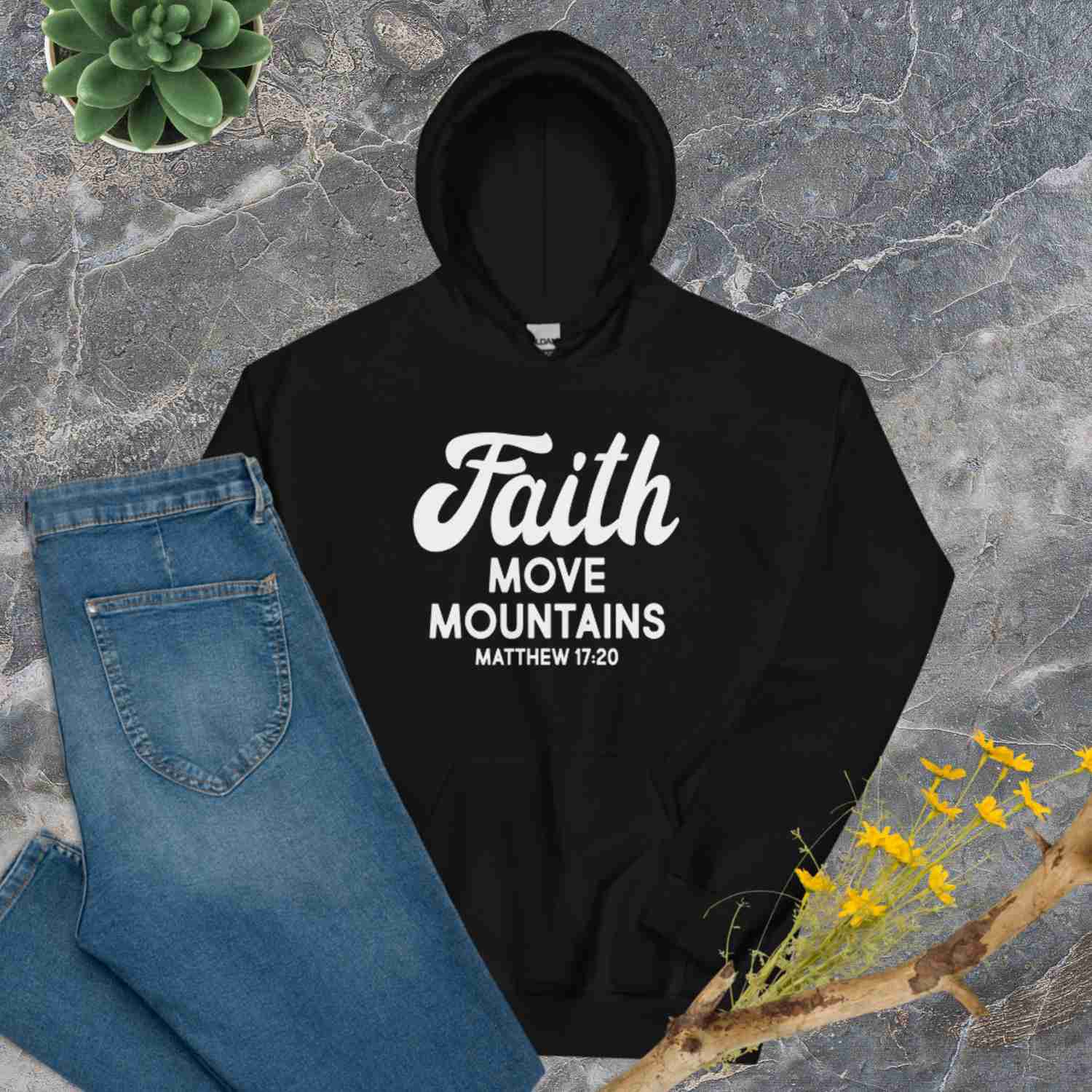 F&H Christian Faith Move Mountains Women's Hoodie