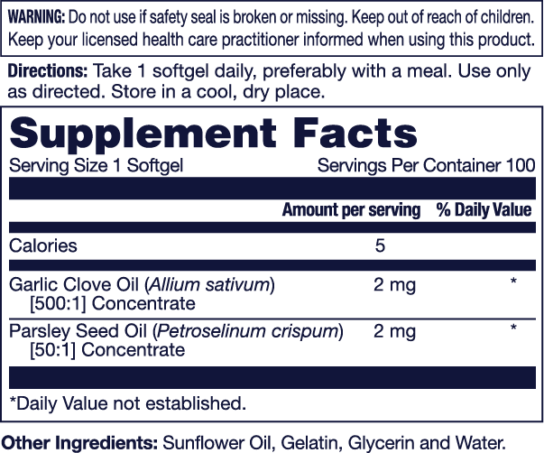 Garlic with Parsley | Heart Health Support Supplement