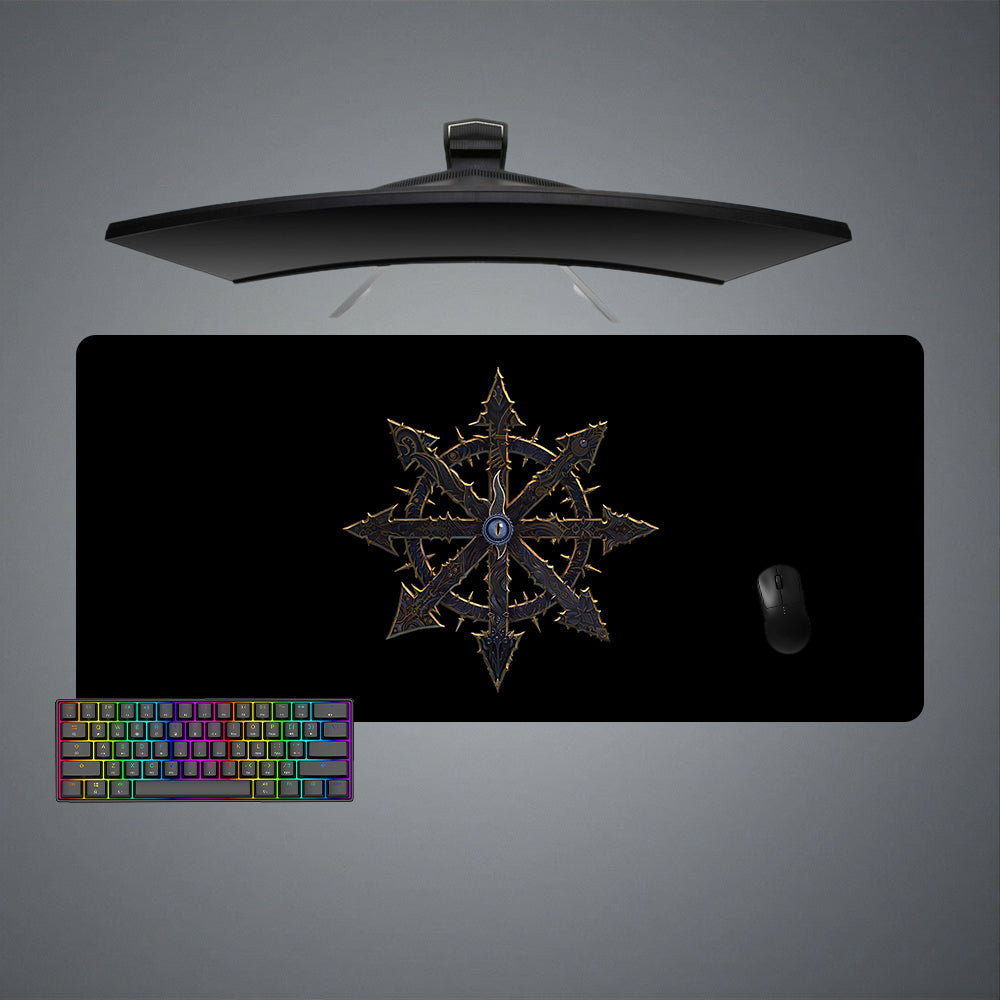 Symbol of Chaos Design Gaming Mouse Pad - M-XXL Size for Enhanced Gaming Experience