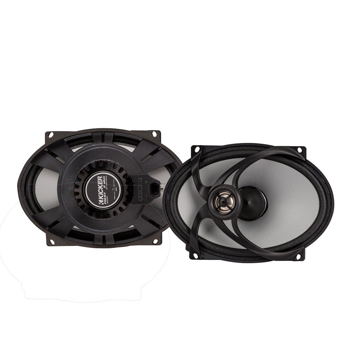 Kicker PS 5 x 7 Replacement 2-Way Coaxial 2 ohm Weather-Proof Speakers for Harley Davidson