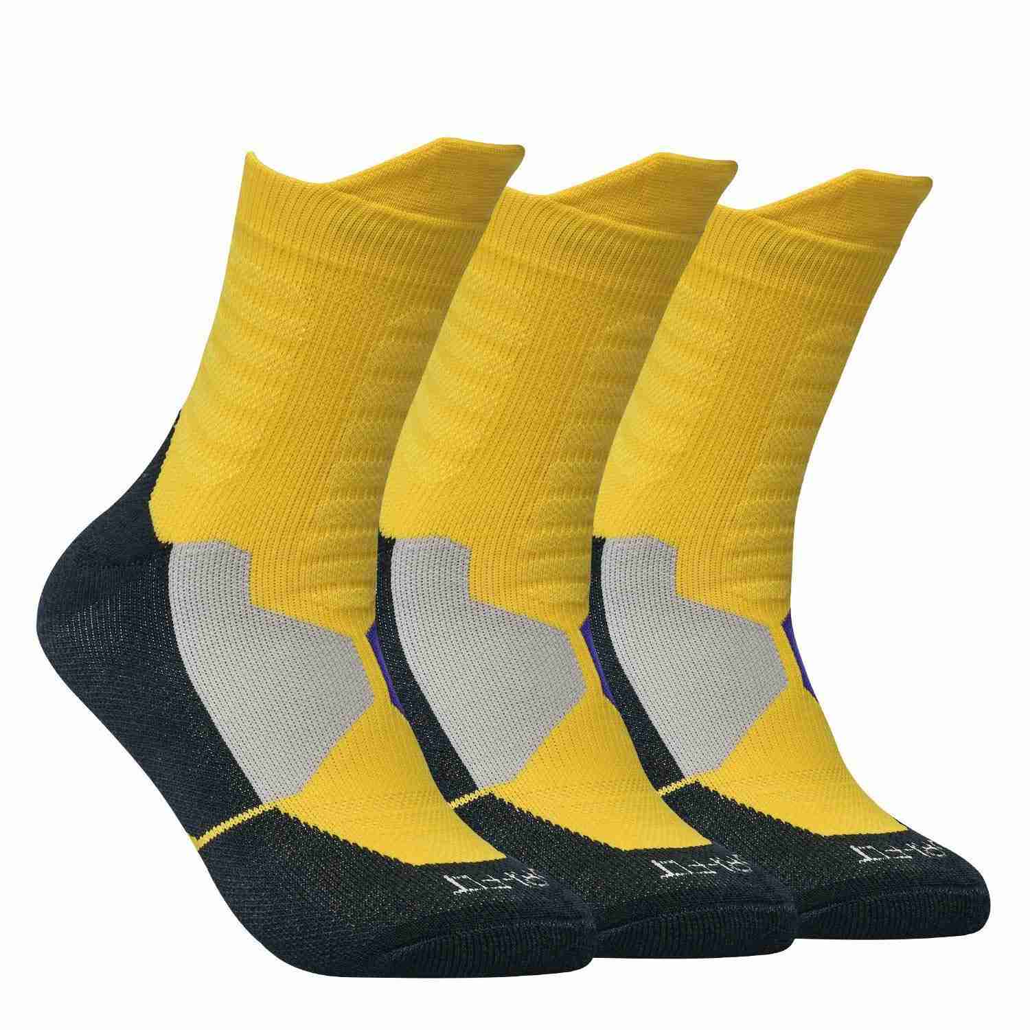 DISILE Elite Basketball Socks - Cushioned Dri-Fit Athletic Crew Socks for Men & Women