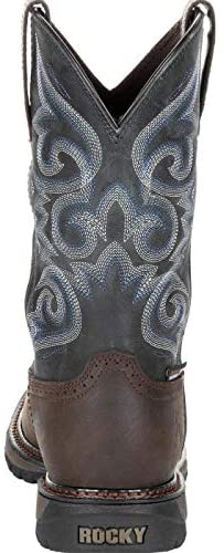 Rocky Women's Original Ride FLX Waterproof Western Work Boot - Soft Toe, Chocolate, Size 8 M