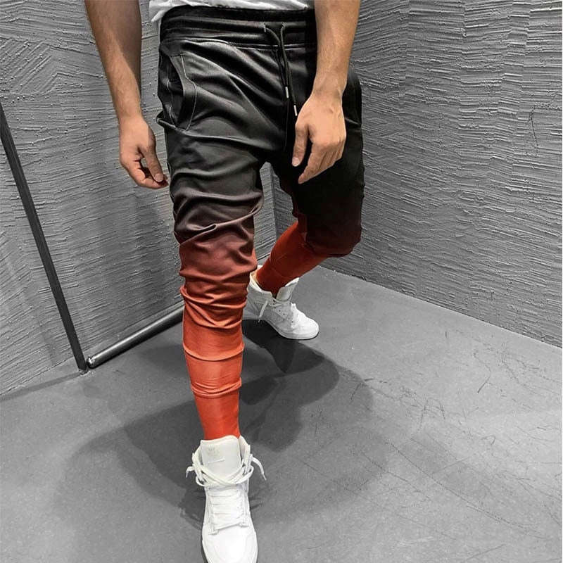 New Gradient Autumn Gyms Men Joggers Sweatpants - High Quality Bodybuilding Pants