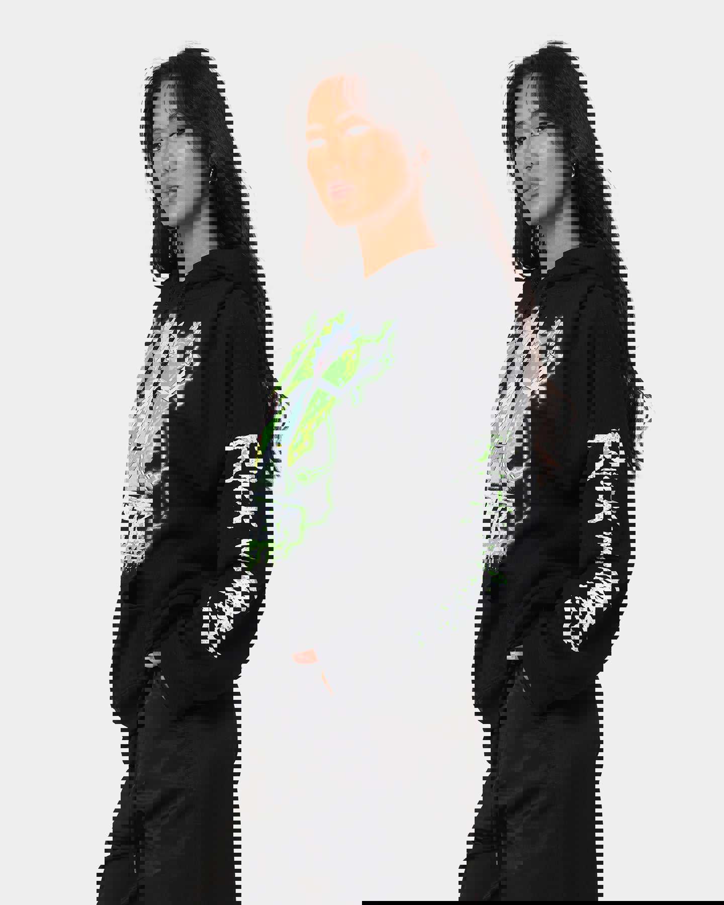Goat Crew X Rick And Morty Portal Hoodie Black