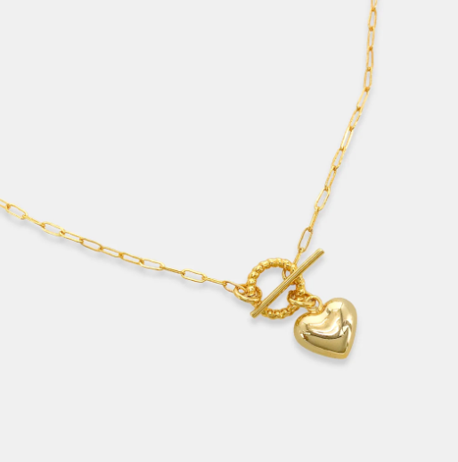 Becca Necklace - Dainty Heart Chain Necklace