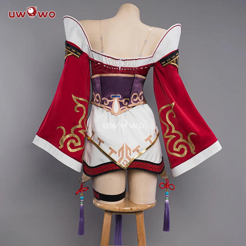 UWOWO League of Legends Ahri Nine Tails Cosplay Costume - Halloween & Game Cosplay