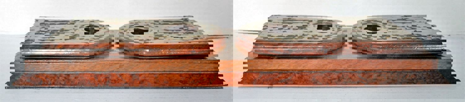 Antique Victorian Arts & Crafts Gothic Revival Adjustable Walnut Book Shelf, Circa 1870