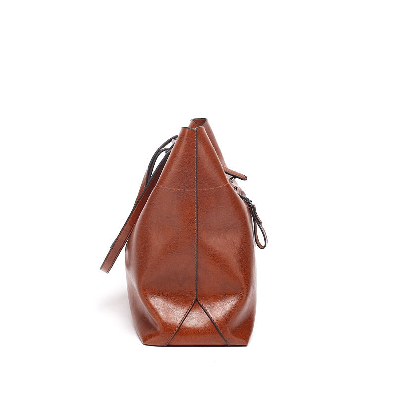 DIDABEAR Fashion Leather Tote Bag for Women - Large Capacity Shoulder Handbag
