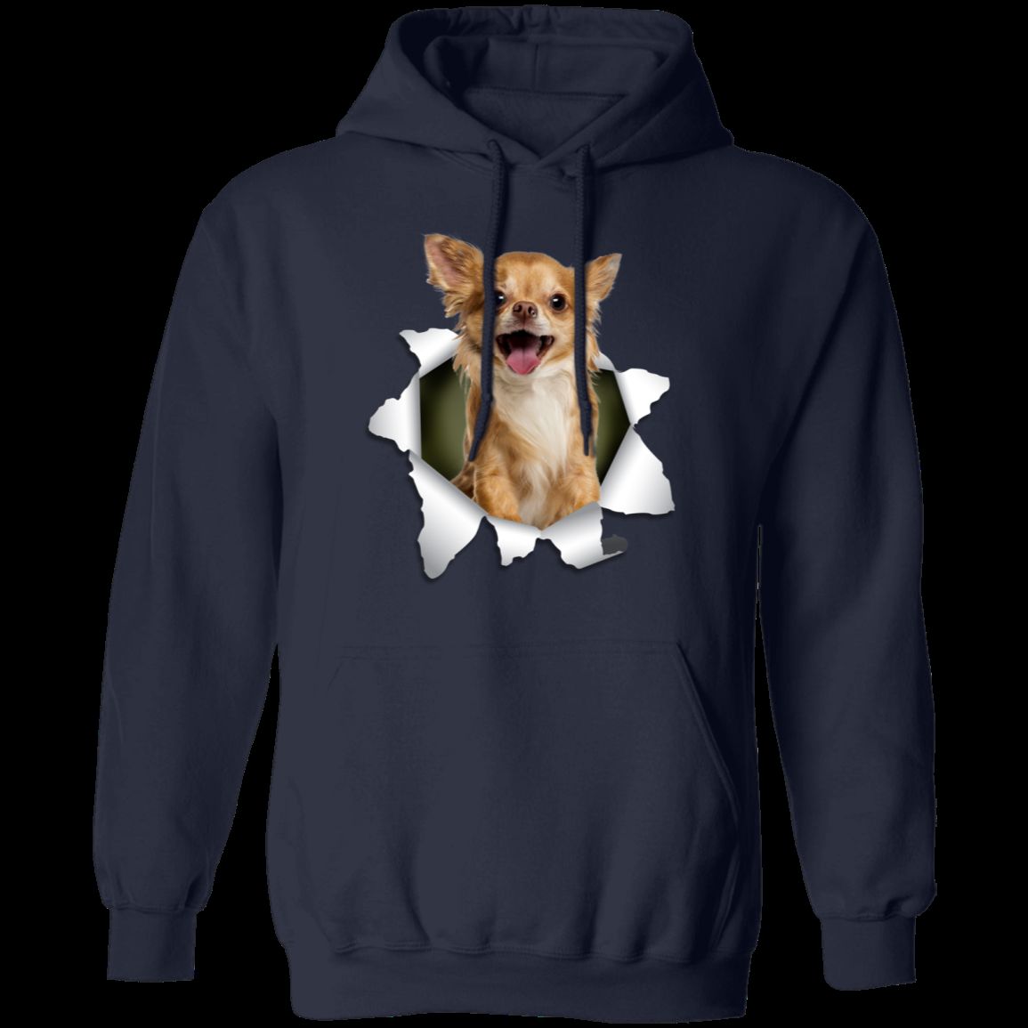 CHIHUAHUA 3D LADIES Pullover Hoodie - 8 oz Unisex Comfort Wear