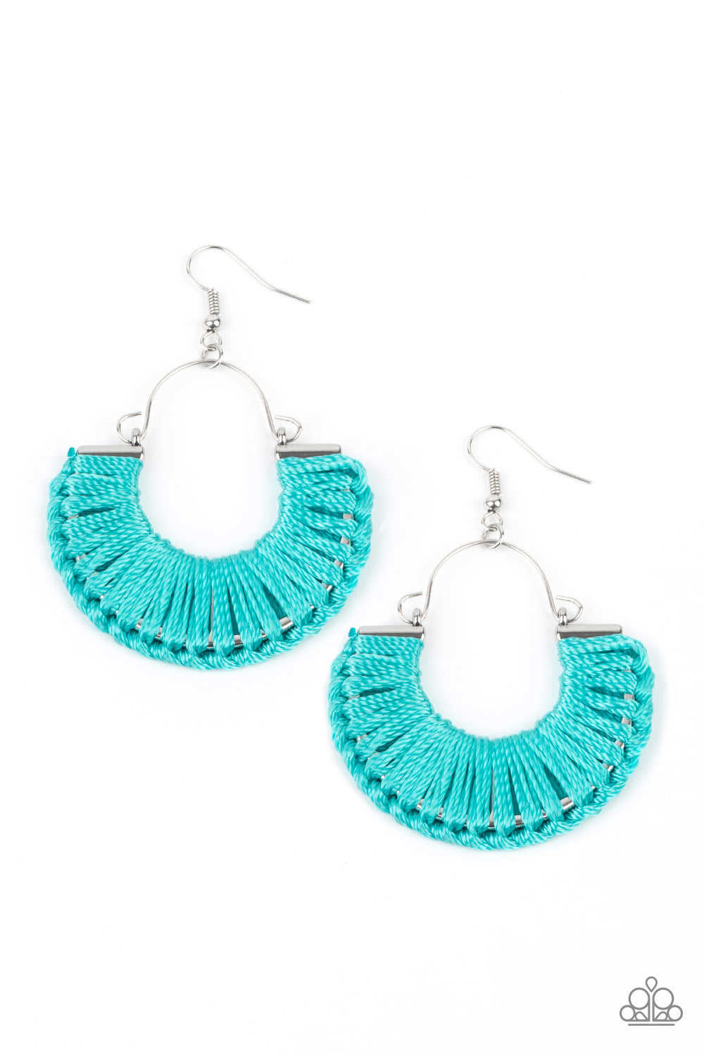 Threadbare Beauty - Blue Boho Earrings