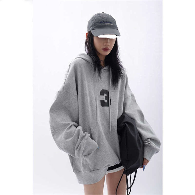 Trizchlor Embroidered Women's Sweater - Autumn Winter Oversize Hoodie