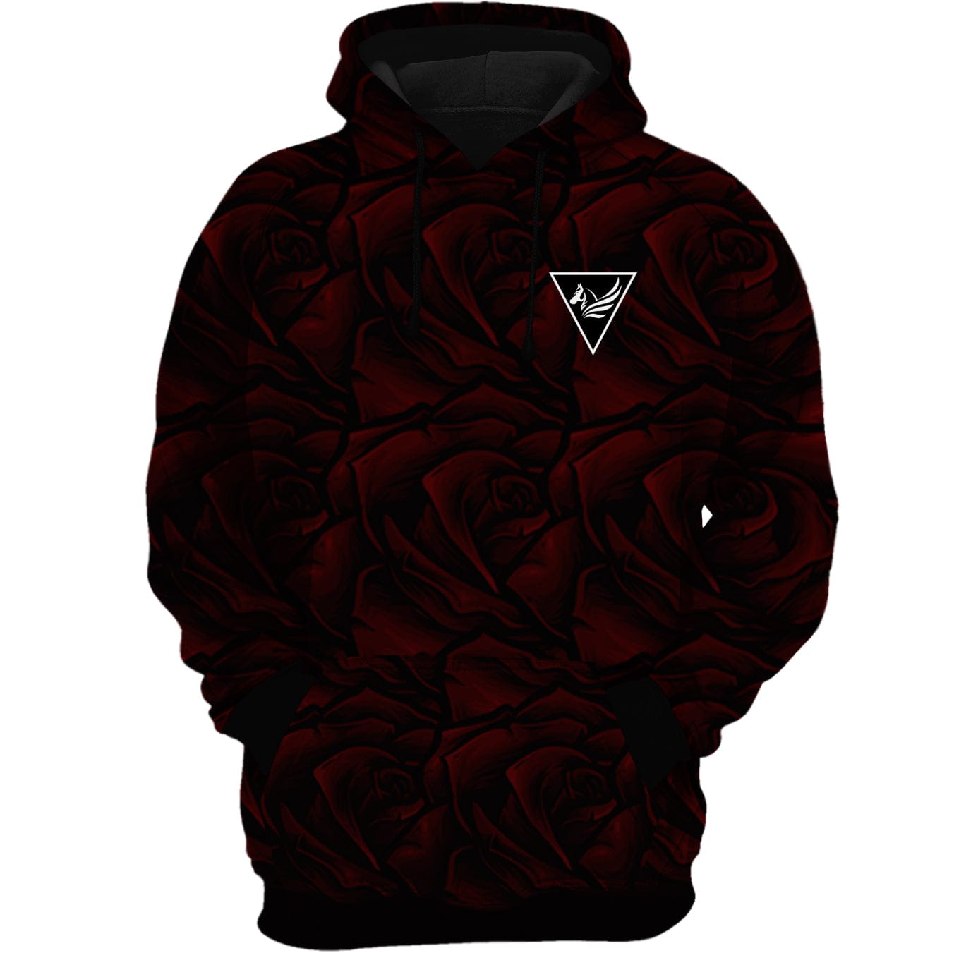 Red Rose Hoodie - Unique Premium Artwear
