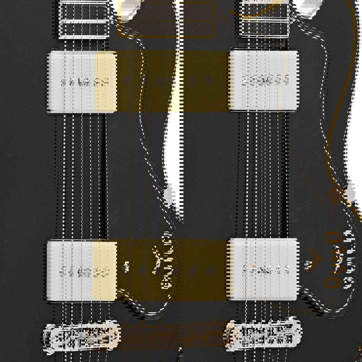 Guild Newark St. Collection M-75 Aristocrat Hollow Body Archtop Guitar, Limited Edition Black Finish