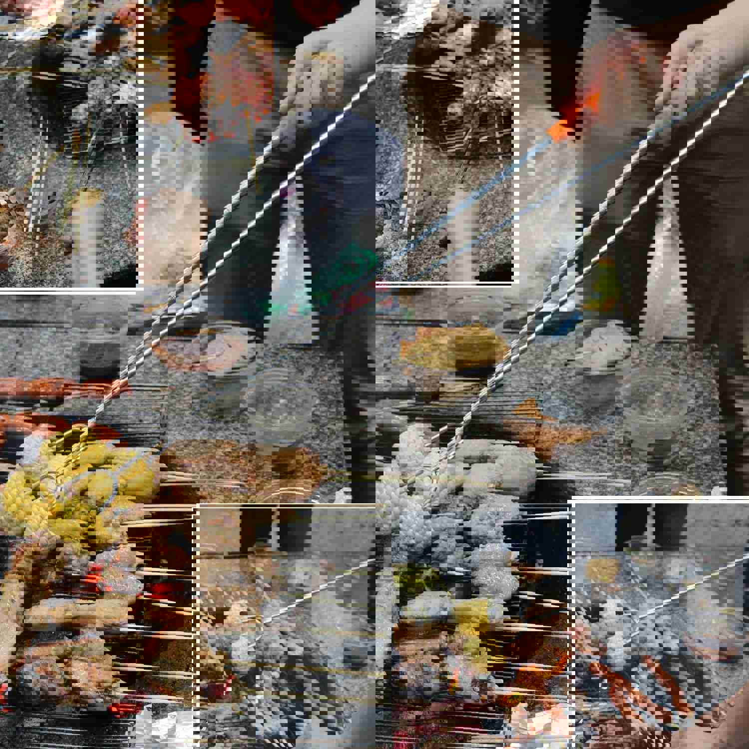 GikPal Marshmallow Roasting Sticks, 6 Pack Extendable Stainless Steel BBQ Skewers for Camping & Bonfire