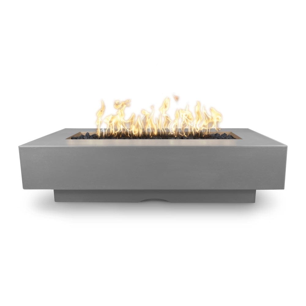 Top Fires Del Mar 96-Inch Rectangular GFRC Gas Fire Pit - Electronic Ignition