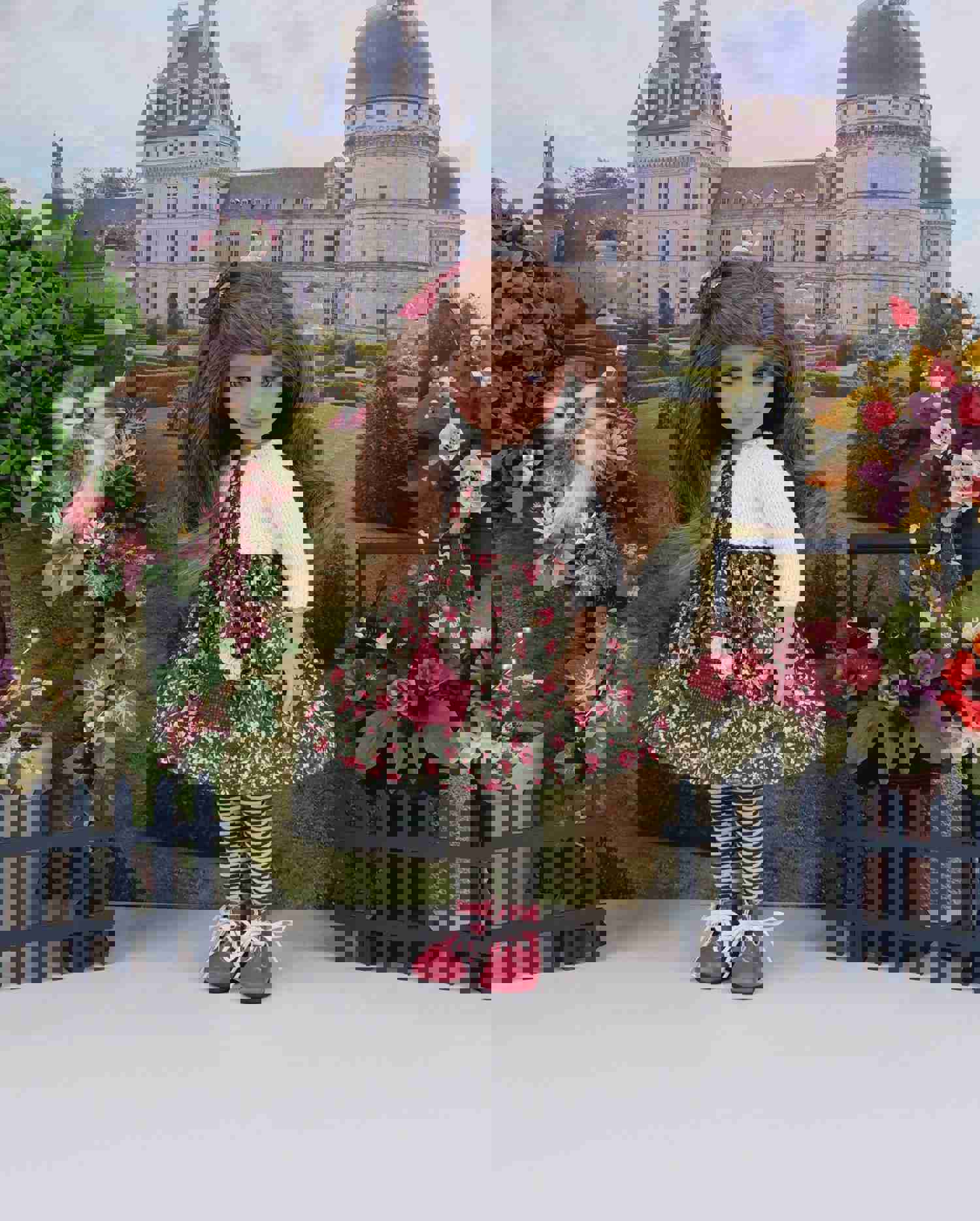 Blooming Garden - Dress with Sweater & Boots for Ruby Red Fashion Friends Doll