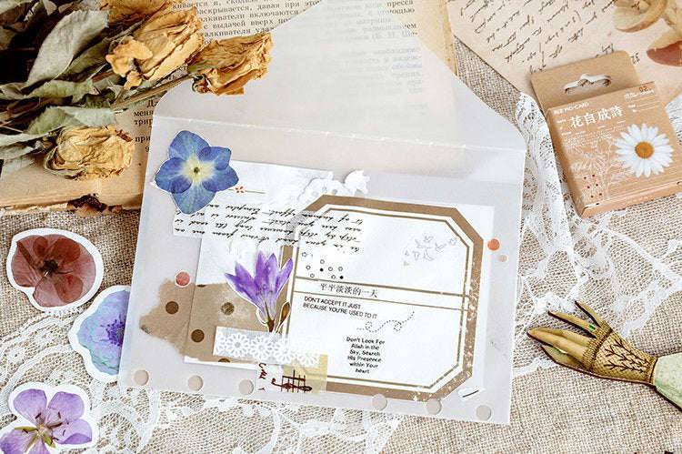 Pressed Flowers Box Stickers Set
